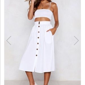 🆕Nasty Gal midi skirt—NEVER WORN tags attached